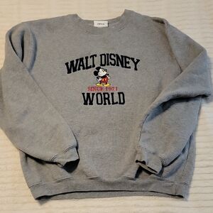 VINTAGE Disney World Gray Pull Over
